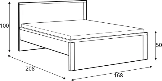 Łóżko Kaspian 160