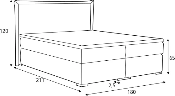 Postel boxspring 180 Toress