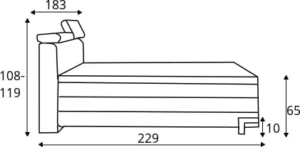 Postel boxspring Kano 180
