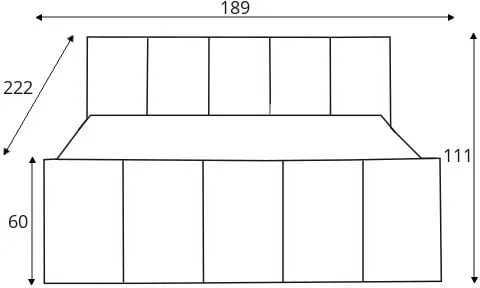 Postel boxspring 180 Fresco