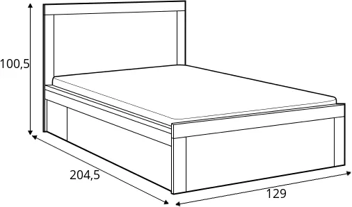 Łóżko do pokoju dziecięcego i młodzieżowego 120 Holten