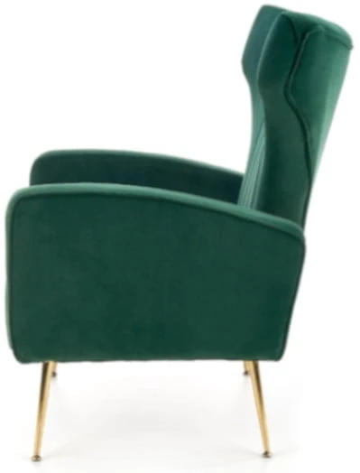 Nowoczesny fotel do salonu Vario ciemny zielony