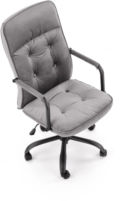 Pohodlná, prošívaná otočná židle do ​​kanceláře nebo pracovny Colin