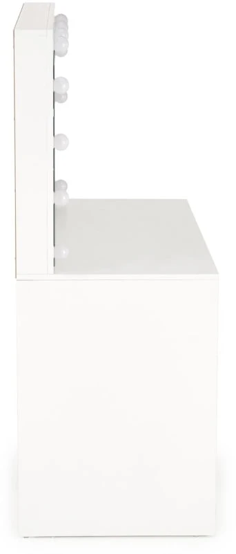 Stylový toaletní stolek Hollywood XL se zrcadlem a zásuvkami