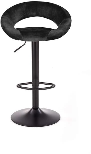 Moderní čalouněná barová židle s opěrkou na nohy do jídelny H-102