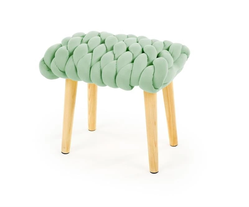 Čalouněná stolička Yeti do obývacího pokoje zelená