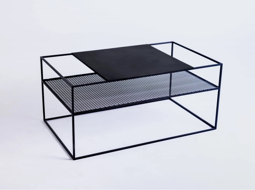 Konferenční stolek na kovových rámech do obývacího pokoje 100x60 Matrix