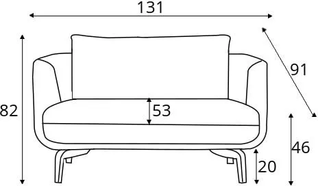 Sofa Loveseat Moa