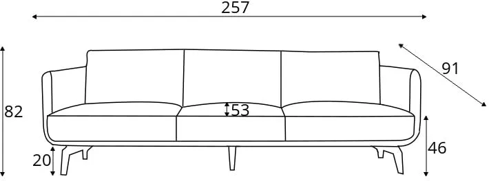 Sofa 4-osobowa Moa