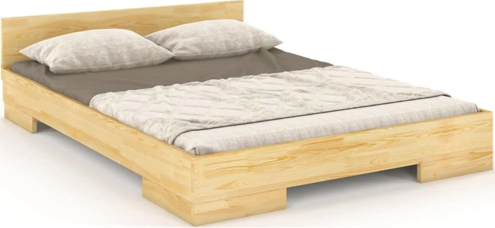 Łóżko drewniane sosnowe do sypialni Spectrum 180 niskie 