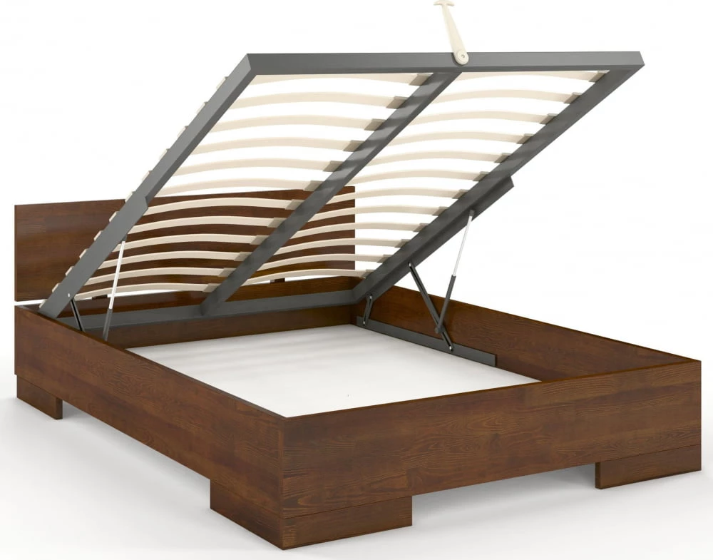 Dřevěná postel borovicová 140 s úložným prostorem do ložnice Spectrum maxi
