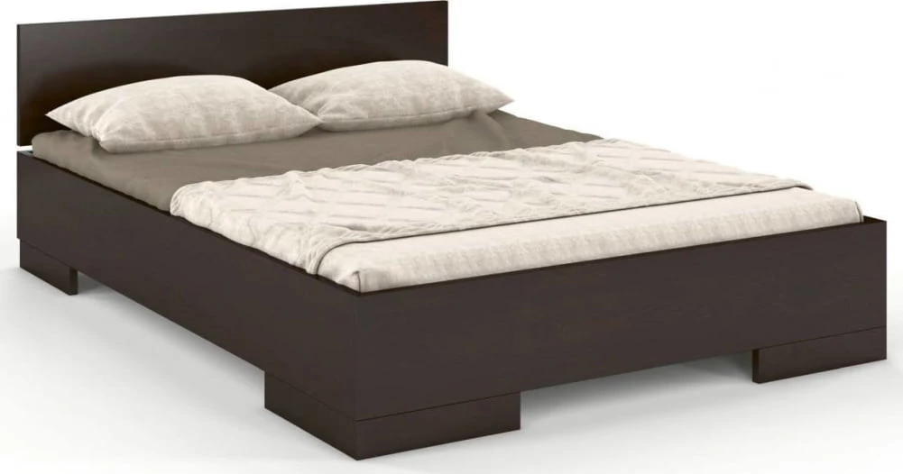 Łóżko drewniane sosnowe ze skrzynią na pościel do sypialni Spectrum 140 maxi 