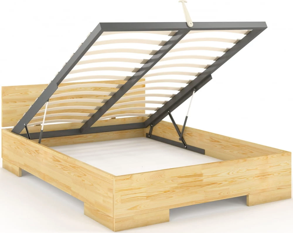 Dřevěná postel borovicová 160 s úložným prostorem do ložnice Spectrum maxi