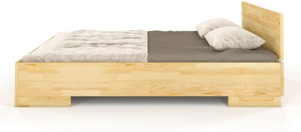 Łóżko drewniane sosnowe do sypialni ze skrzynią na pościel Spectrum 200 maxi long