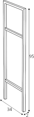 Kovový rám k nábytku Mobius 95