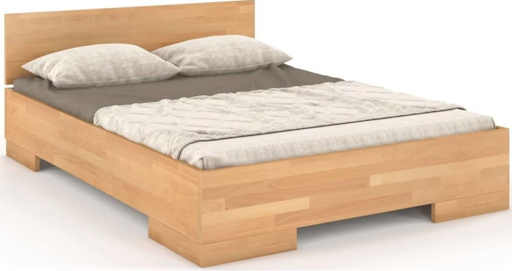 Łóżko drewniane bukowe ze skrzynią na pościel Spectrum 140 maxi & long 