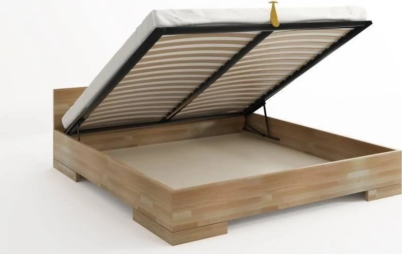 Dřevěná postel buková 140 s úložným prostorem do ložnice Spectrum maxi long