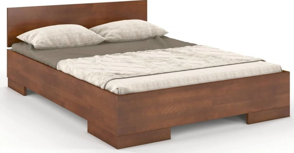 Łóżko drewniane bukowe ze skrzynią na pościel Spectrum 160 maxi & long 