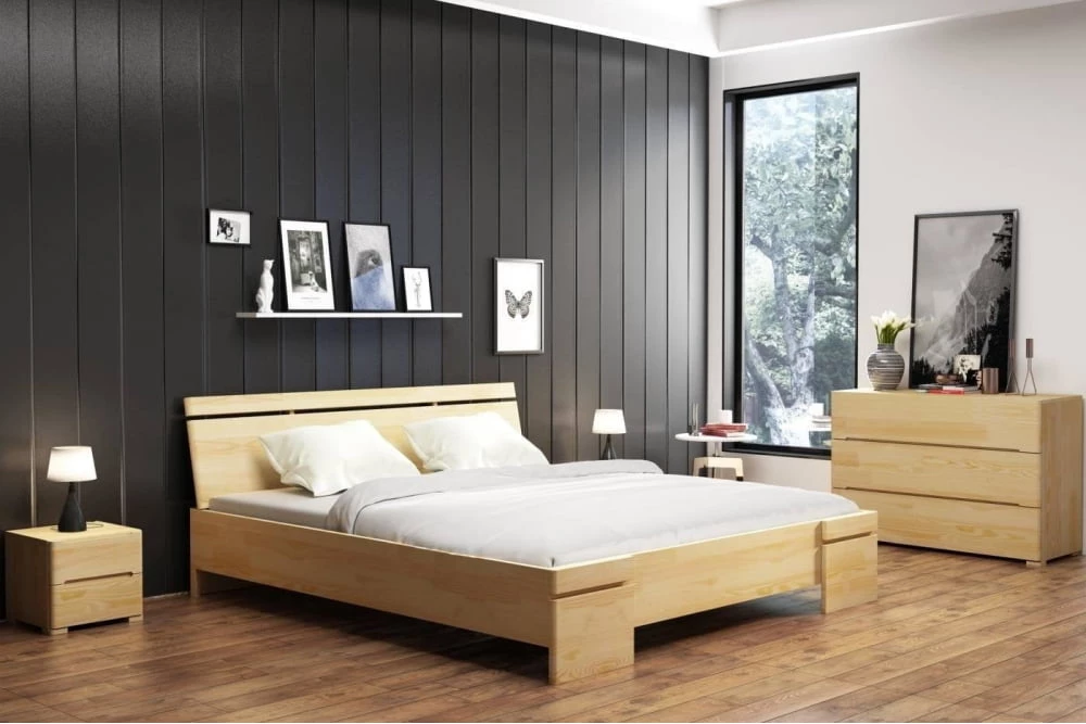Dřevěná postel borovicová 160 do ložnice Sparta maxi