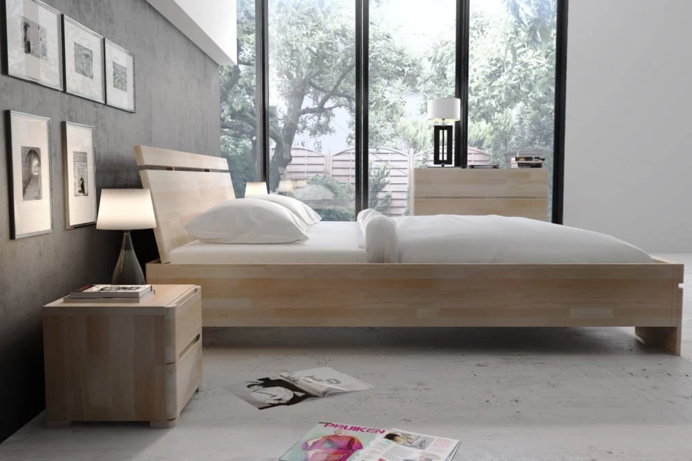 Łóżko drewniane bukowe do sypialni Sparta maxi 120
