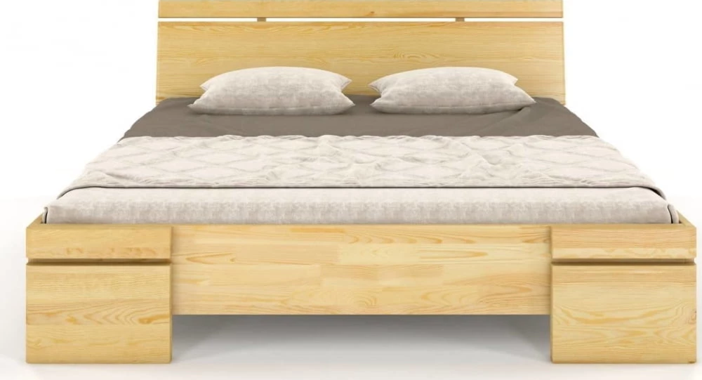 Dřevěná postel borovicová 180 s úložným prostorem do ložnice Sparta maxi