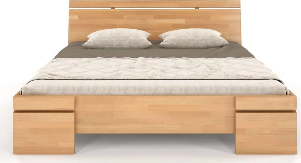 Dřevěná postel buková 200 s úložným prostorem do ložnice Sparta maxi