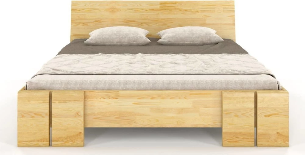 Dřevěná postel borovicová 140 s úložným prostorem Vestre maxi & st