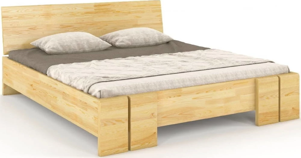 Łóżko drewniane sosnowe ze skrzynią na pościel Vestre maxi & st 140