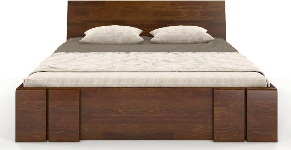 Łóżko drewniane sosnowe z szufladami do sypialni Vestre maxi & dr 140