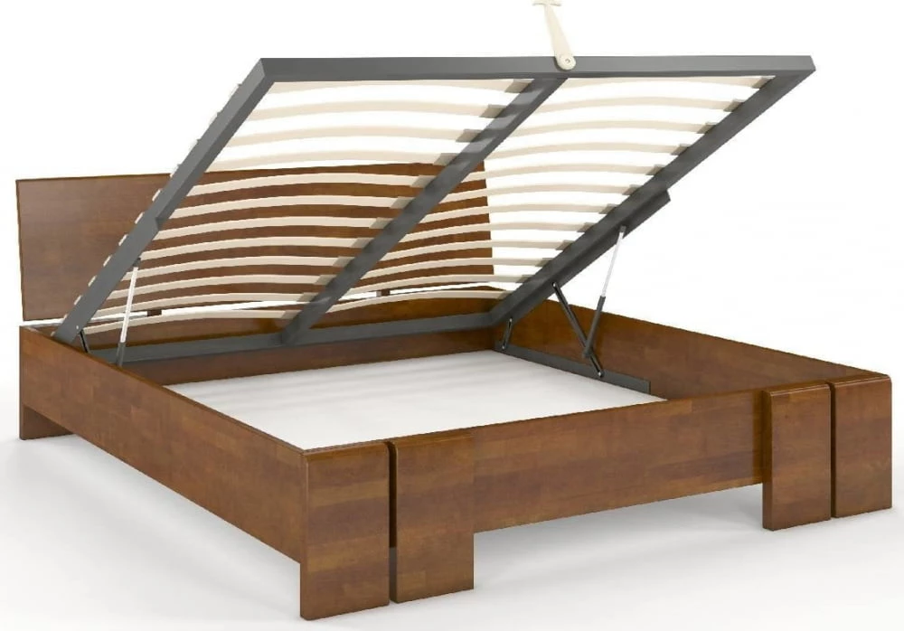 Dřevěná postel buková 140 s úložným prostorem do ložnice Vestre maxi & st