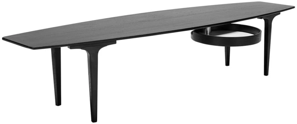 Konferenční stolek s dodatečnou policí 180x50 Casual 
