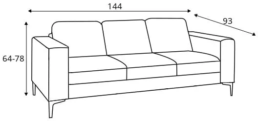 Sofa 2-osobowa Toskania