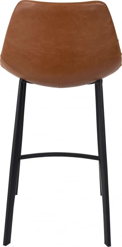 Krzesło barowe niskie Franky vintage brąz