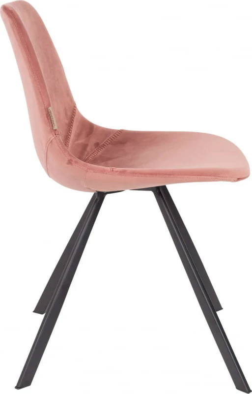Krzesło Franky aksamit różowy