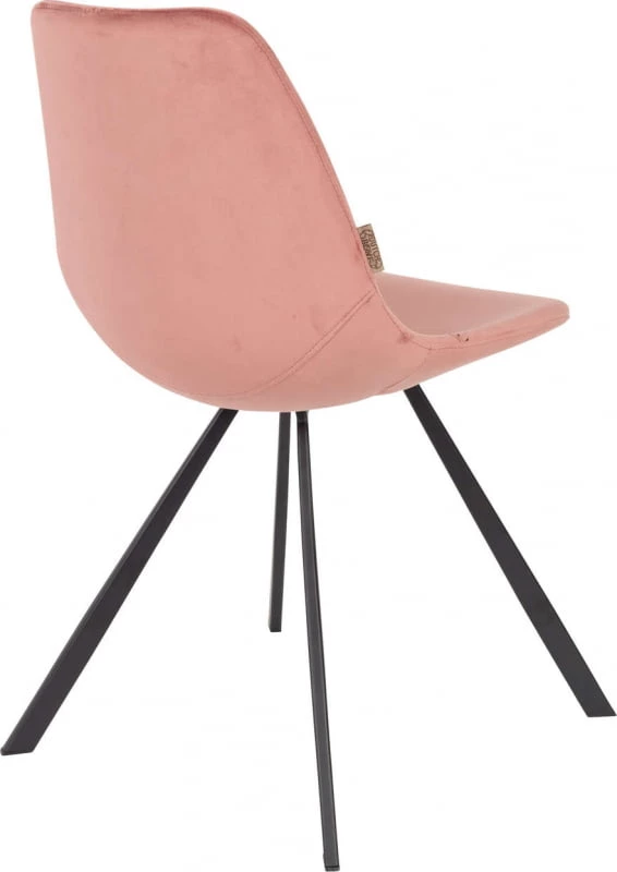 Krzesło Franky aksamit różowy
