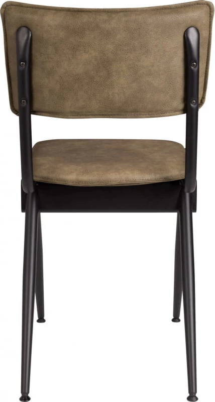 Krzesło z eko-skóry wojskowa zieleń army Willow