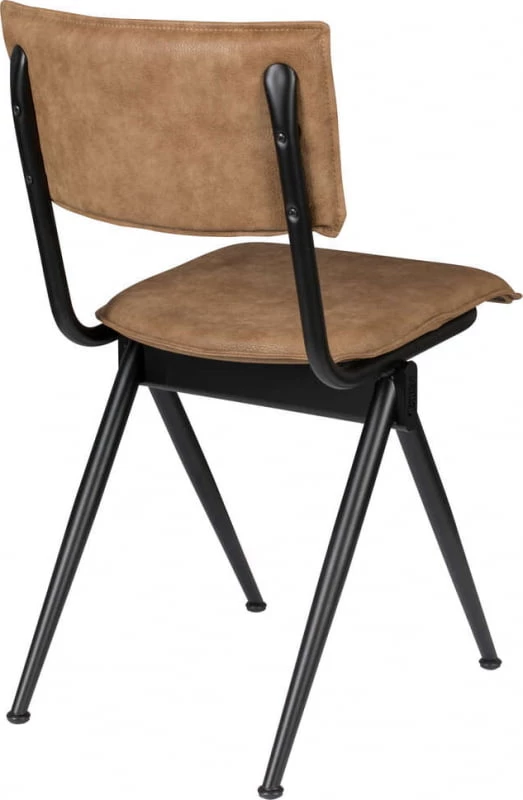 Krzesło z eko-skóry mocha Willow