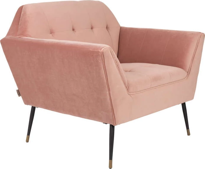Fotel lounge różowy Kate