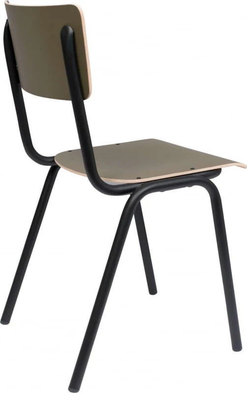 Krzesło oliwkowe mat Back to school