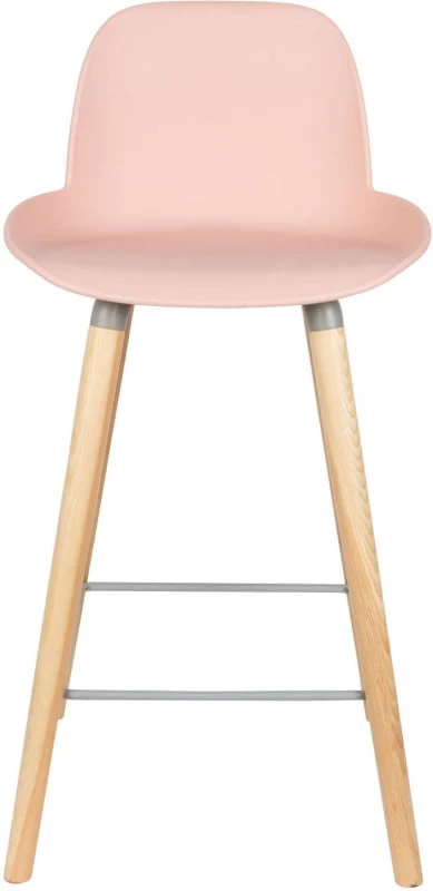 Krzesło barowe niskie różowe Albert Kuip