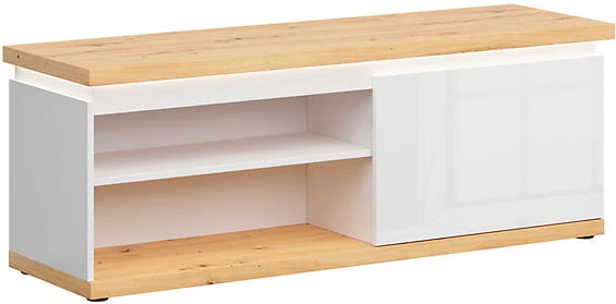TV stolek s výklenky a skříňkou do obývacího pokoje Laval 