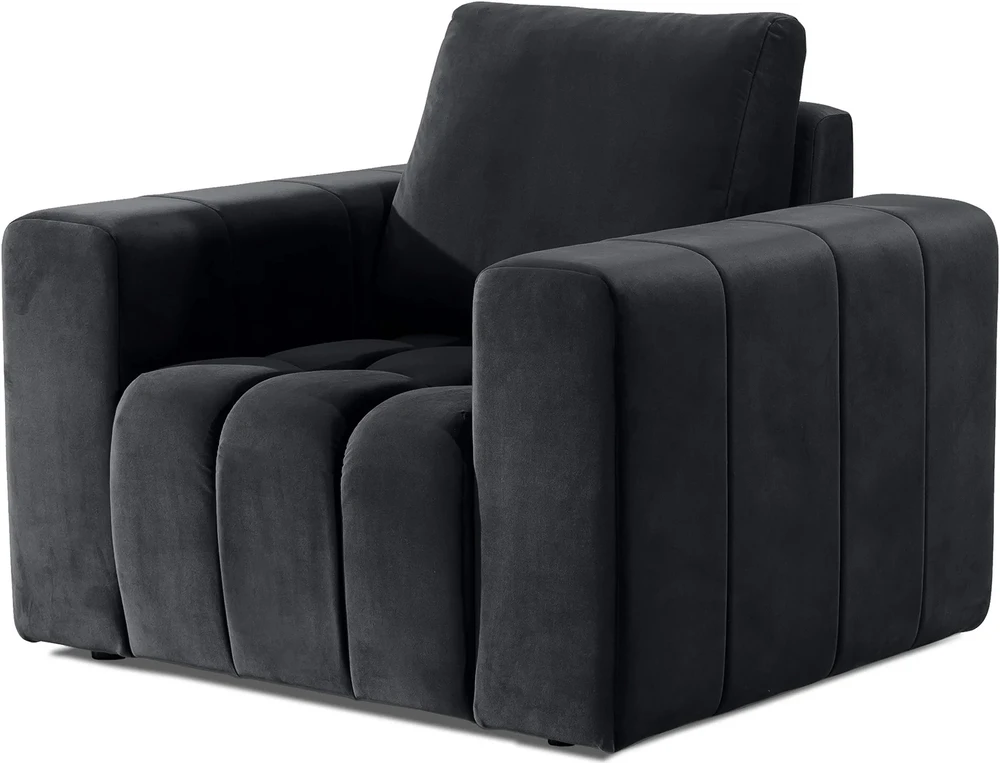 Elegantní čalouněné křeslo s prošíváním do obývacího pokoje Lazaro