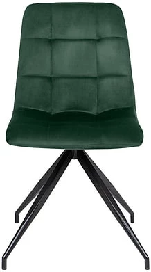 Nowoczesne tapicerowane krzesło z metalowymi nóżkami i przeszyciami Macho