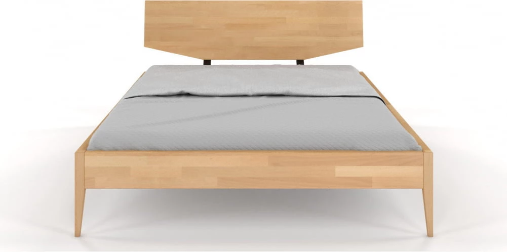 Dwuosobowe łóżko 140 drewniane bukowe do sypialni Sund