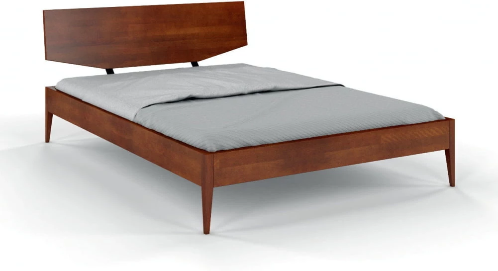 Dwuosobowe łóżko 140 drewniane bukowe do sypialni Sund