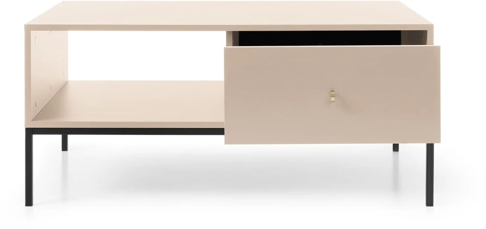 Moderní konferenční stolek se zásuvkou a přihrádkou do obývacího pokoje Mono