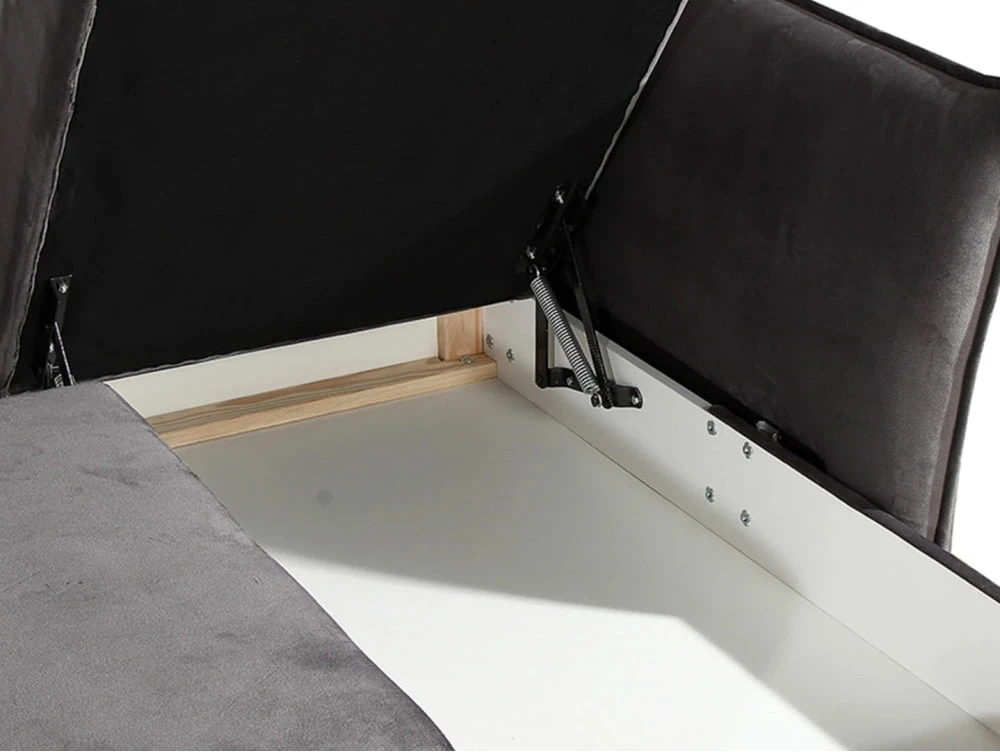 Rohová sedací souprava levá / pravá pro každodenní spaní s úložným prostorem na lůžkoviny Reja 