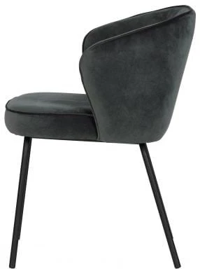 Krzesło czarne (velvet) Admit