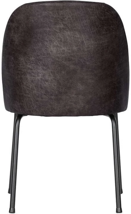 Krzesło skóra czarna Vogue