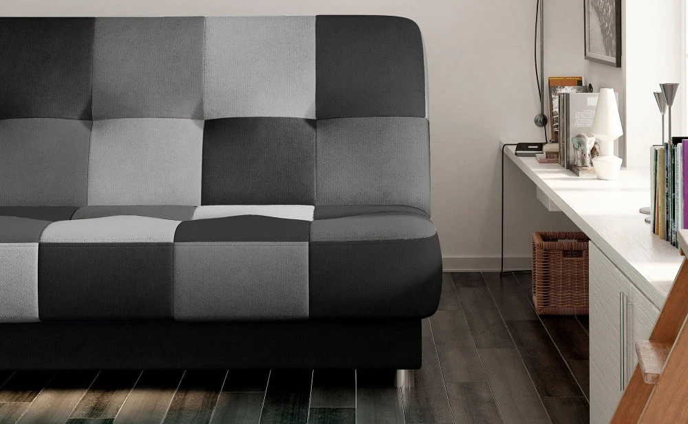 Sofa Cayo z funkcją spania typu click-clack i pojemnikiem na pościel